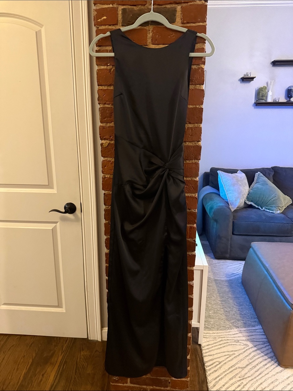 Abercrombie & Fitch Black Satin Dress